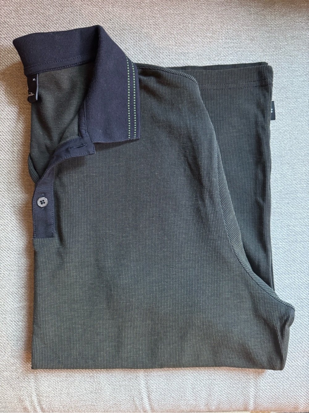 PS Paul Smith Navy Summer-weight Knit Polo Shirt